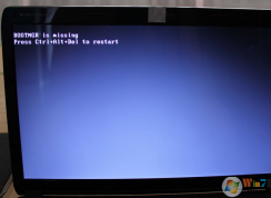 开机显示bootmgr is missing,press ctral+alt+del restart如何解决？