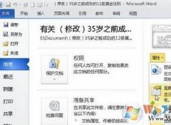 如何查看word文档修改次数