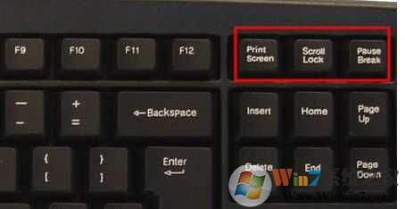 Win7怎么用printscreen键截图,printscreen键在哪?