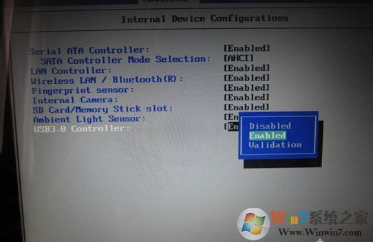 BIOS启用禁用USB设置