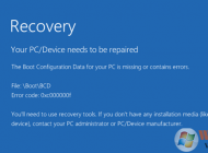 Win10系统开机报错BCD蓝屏，蓝屏0xc000000f的修复方法