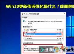 Win10磁盘清理传递优化文件是什么？能删除吗？