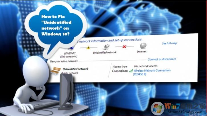 win10系统提示“无法识别的网络 - 无网络访问”的解决方法