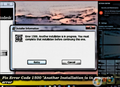 错误代码1500“另一个安装正在进行中”  win10解决方法