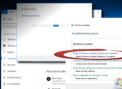 win10系统使用更新疑难解答检测出“潜在的Windows更新数据库错误检测”问题