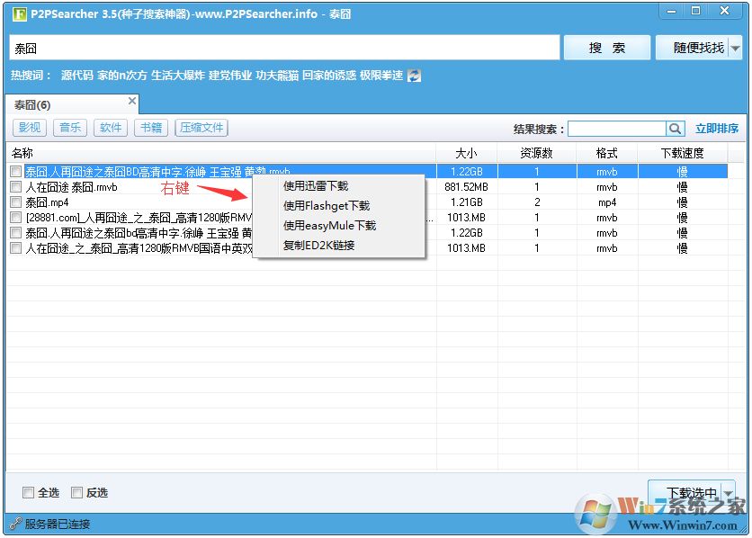 P2PSearcher迅雷种子搜索器 V3.5 绿色版