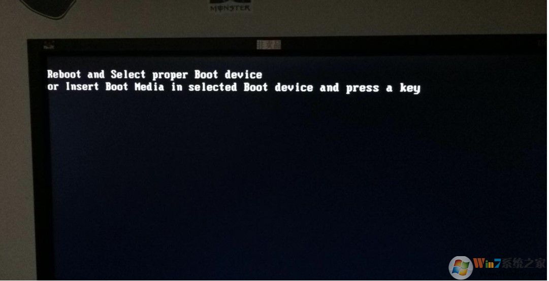 电脑打不开黑屏提示reboot and select proper boot device的解决方法