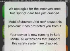 exit safe mode怎么解决?iphone顶部经常出现exit safe mode的修复方法！