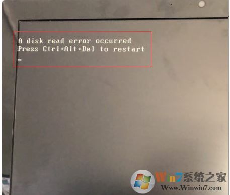 电脑无法进入系统提示a Disk Read Error Occurred的解决方法 Win7系统之家