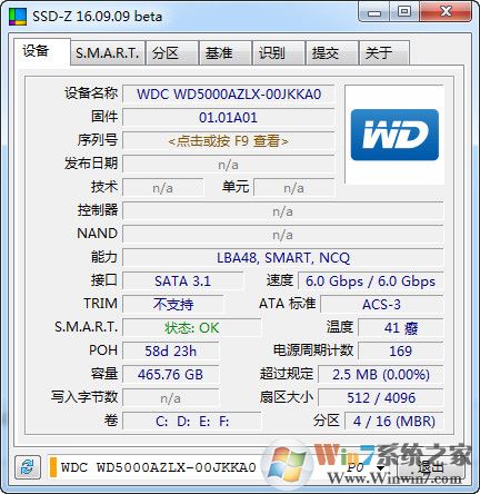 固态硬盘检测工具SSD-Z v18.06中文绿色版