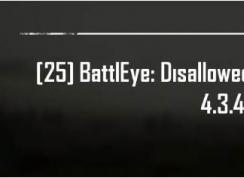 绝地求生错误25 BattlEye Easy File Locker什么意思怎么解决？