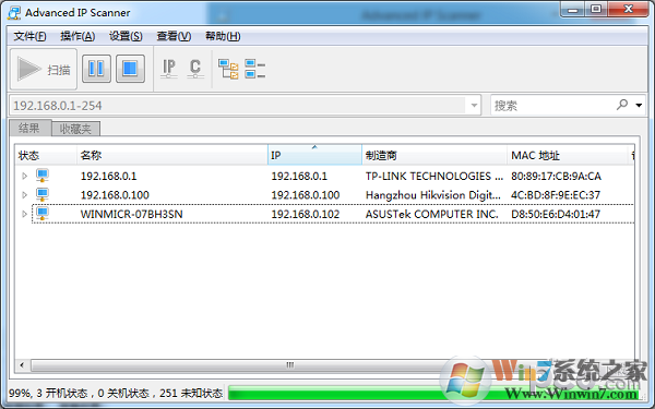 IPɨ蹤Advanced IP Scanner v2.5ɫİ