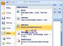 Word文档加密:怎样给Word文档加密图解