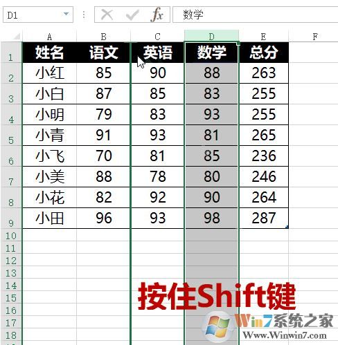 EXCEL如何使用shift键？excel快捷键大全shift