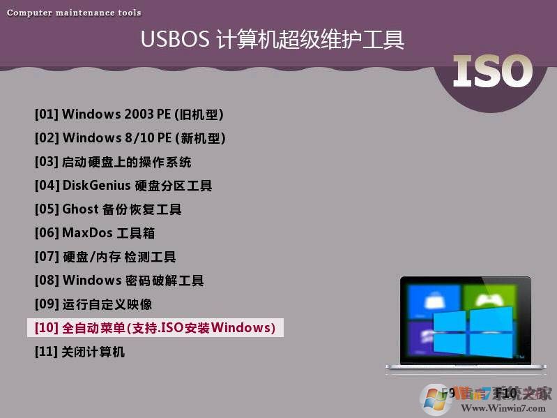 USBOS超级PE维护工具箱 V3.0 增强版及标准版