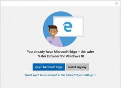 为了Edge浏览器,微软阻止用户安装其它浏览器？
