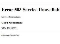 503错误,教你网站HTTP 503错误怎么解决