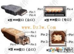 usb接口定义,各种USB接口接线引脚定义图