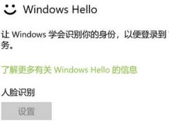 win10系统windows hello 人脸识别设置 灰色无法使用的解决方法