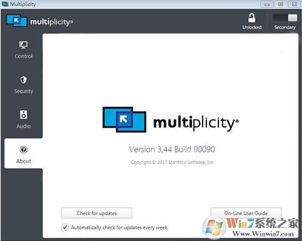 Stardock Multiplicity（多屏键鼠控制）v3.44破解版（含破解补丁+破解方法）