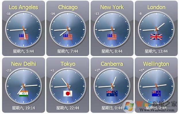 sharp world clock v8.7.0(桌面世界时钟)绿色版完美注册