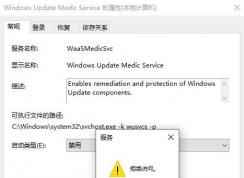 Win10如何彻底禁止Windows Update Medic Service启动？