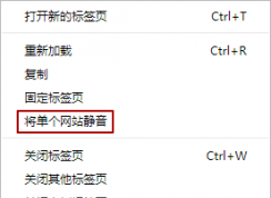 谷歌浏览器设置标签页静音的方法(开启单个标签静音)
