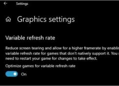 Win10 1903新功能：支持更改不具备调节刷新率的游戏