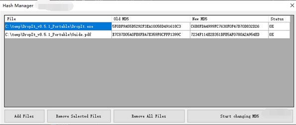 Hash Manager免费下载_Hash Manager（批量修改哈希值MD5）v1.1绿色版