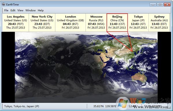 EarthTime破解版_EarthTime（桌面时钟日历软件）v5.21.3免费版