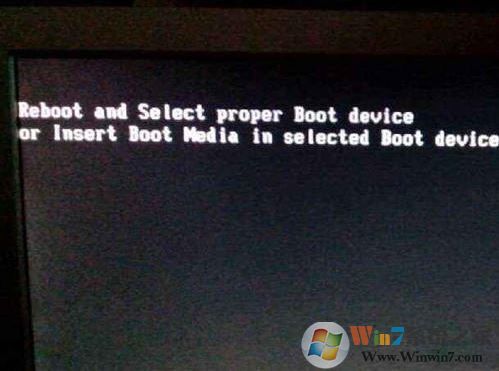 win7电脑开机显示：Reboot and select proper 的解决方法