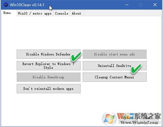 Win10Clean下载(win10精简优化工具) v0.14.1官方版