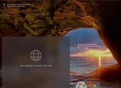 微软正在测试Win10锁屏界面搜索框,流畅设计,模糊效果！