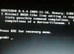 win10无法开机 提示：Press esc for recovery menu 解决方法