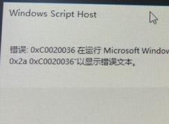 win10激活失败：0xc0020036 Windows Script Host的错误弹窗解决方法