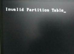 电脑开机invalid partition table快速解决法