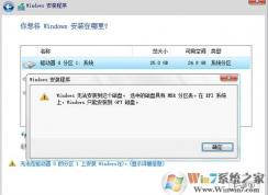windows无法安装到这个磁盘 选中的磁盘具有MBR分区表 该怎么办？（已解决