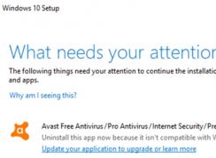微软阻止AVAST/AVG杀毒软件用户升级Win10 1909因为兼容问题