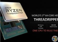 AMD最强处理器撕裂者3990X：PC上第一款64核128线程CPU