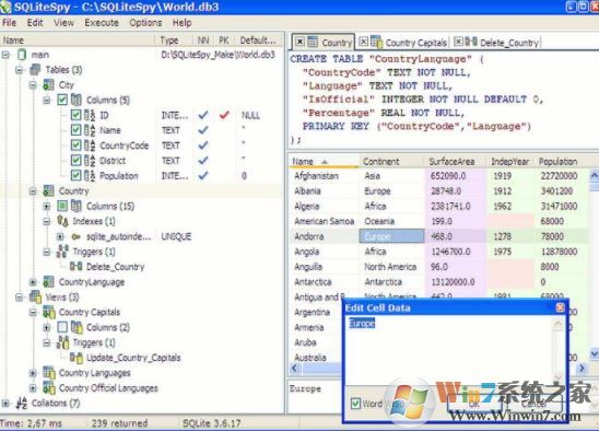 sqlitespy中文版_SQLiteSpy（SQL文件查看器）v1.9.8 绿色破解版