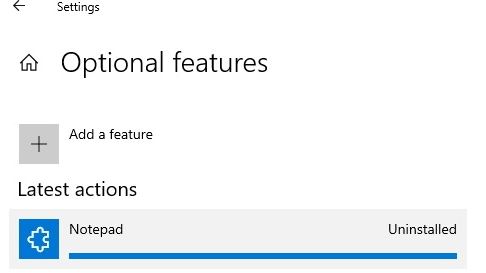 Windows 10新版记事本（Notepad）将成为可选功能