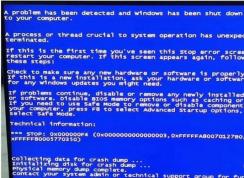 Win7大面积蓝屏0X000000F4的原因及解决方法