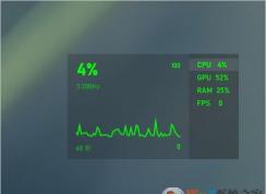 Win10开启隐藏的资源监视器(CPU,GPU,内存,FPS)桌面悬浮监控器