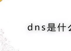 什么是DNS？DNS服务器地址相关信息介绍