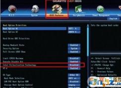 技嘉AMD/intel主板BIOS怎么开启VT虚拟化支持