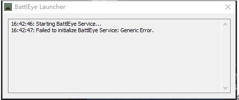 绝地求生Failed to initialize BattlEye Service:Generic Error解决方法