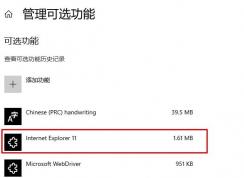 Win10打开和关闭功能中没有IE浏览器选项怎么办？