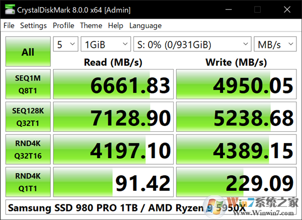CrystalDiskMark中文版(SSD固态检测跑分神器) v8.0绿色版