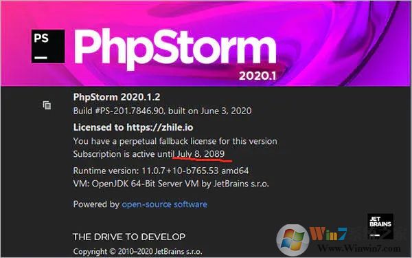 PhpStorm激活码最新|PhpStorm2020激活文件(永久激活到2089年)