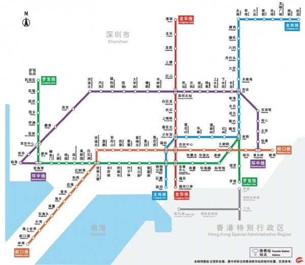 深圳市地铁线路图下载_最新深圳地铁线路图(PDF高清版)